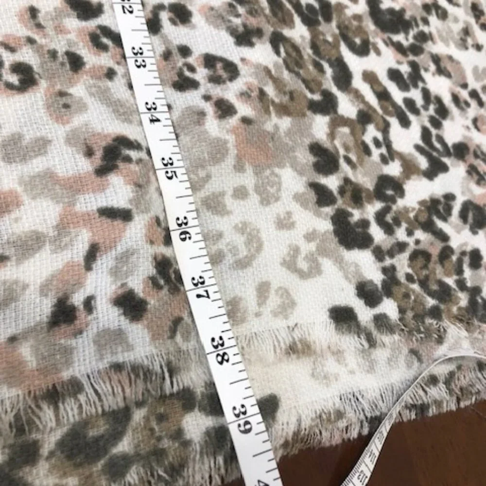 Animal Print Vintage Oversized Wrap Scarf.